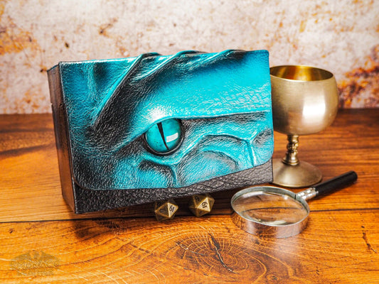 Premium Double Sleeved Card Box with Dragon Eye - Ideal for Tabletop Gaming Collectors - 200 Double Sleeved Cards - Double Commander