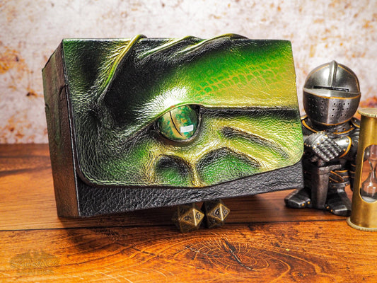 Legendary Dragon Eye Deck Box. Store Your Decks in Style for MTG, Pokemon, and Yugioh - 200 Double Sleeved Cards - Double Commander